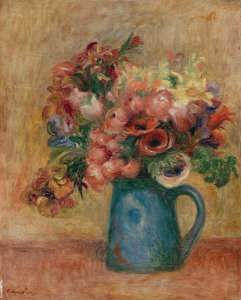 Pierre-Auguste Renoir - Vase of Flowers (Vase de fleurs ), c. 1889