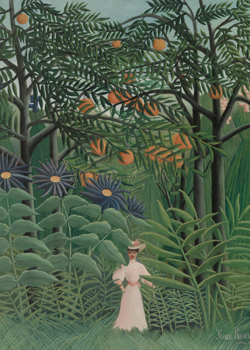 Henri Rousseau, Woman Walking in an Exotic Forest (Femme se promenant dans une forêt exotique), 1905