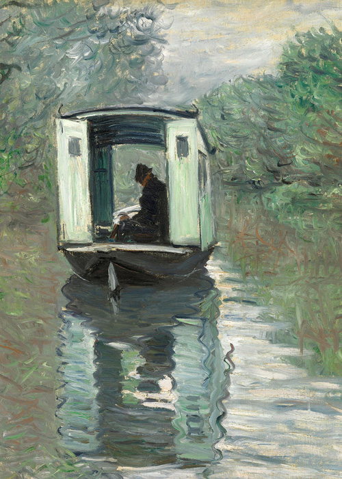 Claude Monet, The Studio Boat (Le Bateau-atelier), 1876