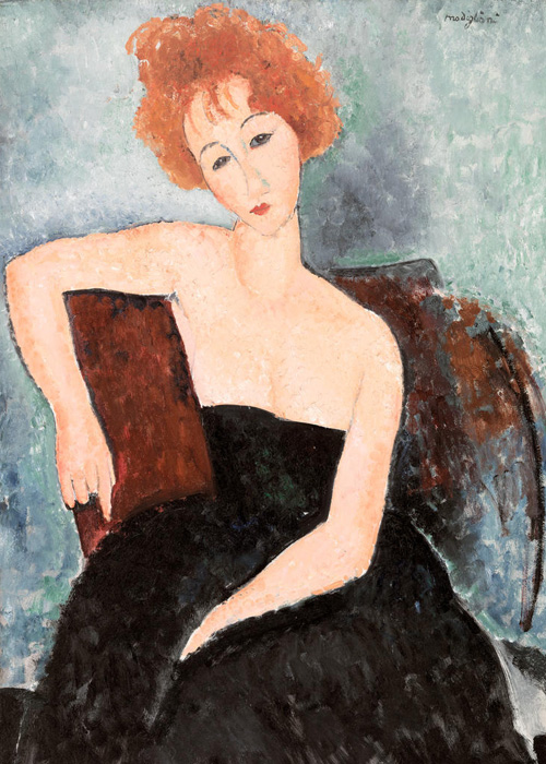 Amedeo Modigliani, Portrait of the Red-Headed Woman (Portrait de la femme rousse), 1918
