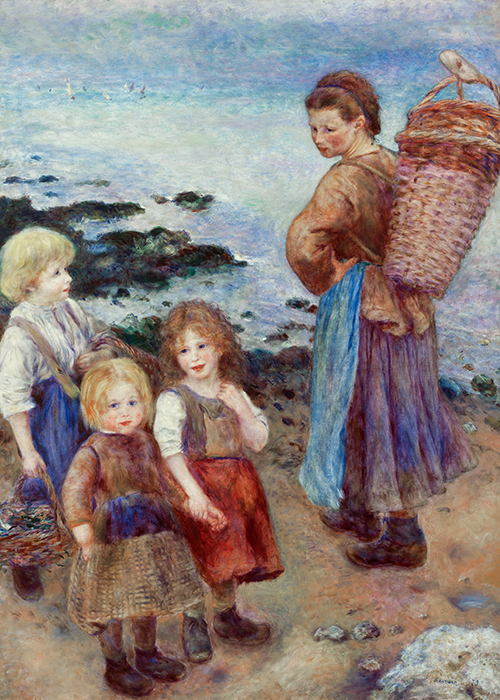 This is an image of Pierre-Auguste Renoir's 'Mussel-Fishers at Berneval,' 1879