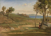 Jean-Baptiste-Camille Corot - Italian Landscape, 1838