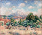 Pierre-Auguste Renoir - Montagne Sainte-Victoire (Paysage), 1889
