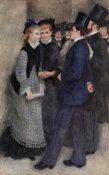 Pierre-Auguste Renoir -  Leaving the Conservatory (La Sortie du conservatoire), 1876-1877