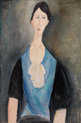 Amedeo Modigliani - Young Woman in Blue (Giovane donna in azzurro), 1919