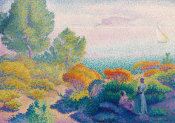 Henri Edmond Cross - Two Women by the Shore, Mediterranean, 1896