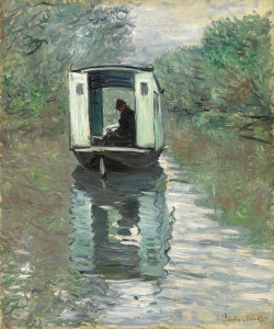 Claude Monet - The Studio Boat (Le Bateau-atelier), 1876