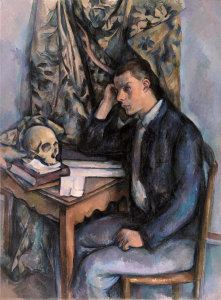 Paul Cézanne - Young Man and Skull (Jeune homme à la tête de mort), 1896-1898