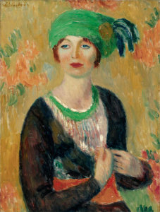 William James Glackens - Girl in Green Turban, c. 1913