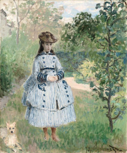 Claude Monet - Girl with Dog, 1873