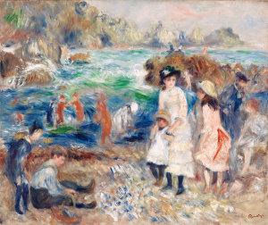 Pierre-Auguste Renoir - Children on the Seashore, Guernsey, 1883