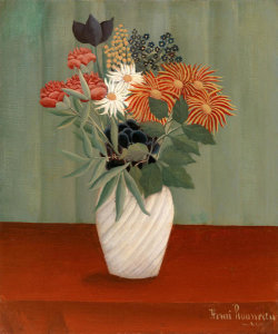 Henri Rousseau - Bouquet of Flowers with China Asters and Tokyos, 1910