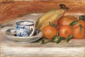 Pierre-Auguste Renoir - Oranges, Bananas, and Teacup (Oranges, bananes et tasse de thé), c. 1908