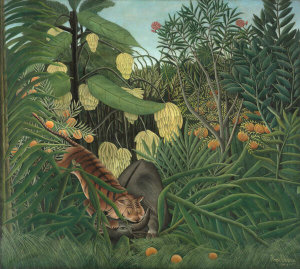 Henri Rousseau - Fight between a Tiger and a Buffalo, 1908