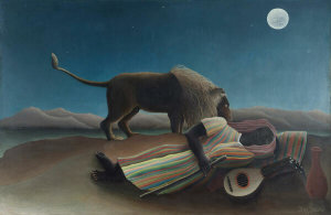 Henri Rousseau - The Sleeping Gypsy (La Bohémienne endormie), 1897