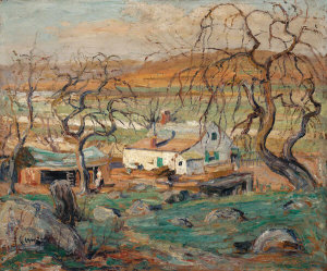 Ernest Lawson - Landscape with Gnarled Trees, c. 1910