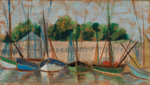 Violette de Mazia - A Necklace of Boats, 1949
