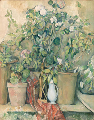Paul Cézanne - Terracotta Pots and Flowers (Pots en terre cuite et fleurs), 1891-1892