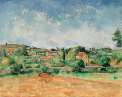 Paul Cézanne - The Bellevue Plain, also called The Red Earth (La Plaine de Bellevue, dit aussi Les Terres Rouges), 1890-1892