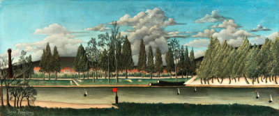 Henri Rousseau - View of the Quai d' Asnières, 1900