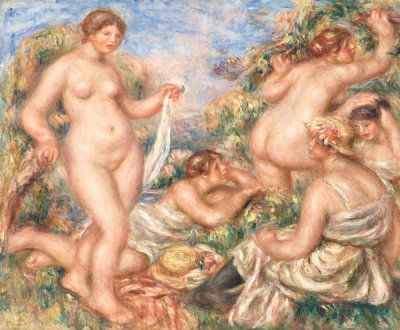 Pierre-Auguste Renoir - Composition, Five Bathers, c. 1918