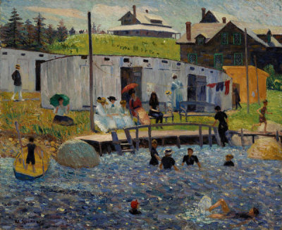William James Glackens - The Bathing Hour, Chester, Nova Scotia, 1910