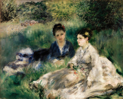Pierre-Auguste Renoir - On the Grass (Jeunes femmes assises dans l'herbe), c. 1873