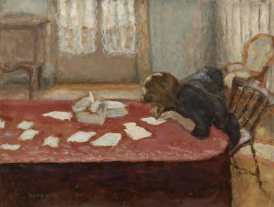 Pierre Bonnard - Young Woman Writing (Jeune femme ecrivant), 1908