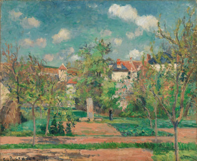 Camille Pissarro - Garden in Full Sunlight (Le Jardin au grand soleil, Pontoise), 1876