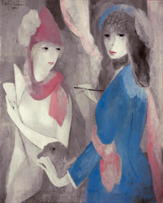 Marie Laurencin - Woman Painter and Her Model (Femme peintre et son modèle), 1921
