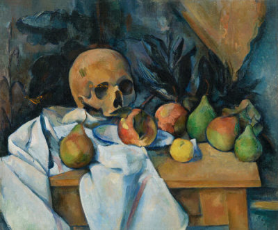 Paul Cézanne - Still Life with Skull (Nature morte au crâne), 1890-1893