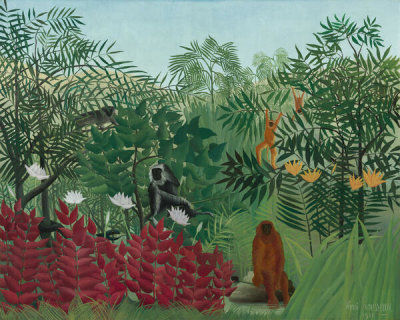 Henri Rousseau - Tropical Forest with Monkeys, 1910