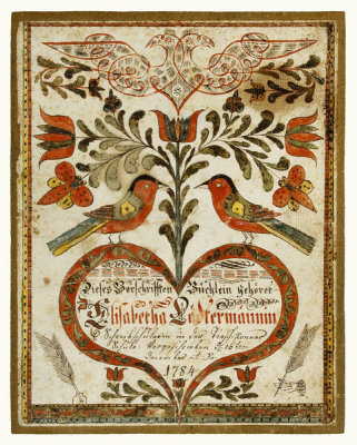 Johann Eyer - Cover for a Book of Copy Models (Vorschriften-Büchlein), 1784